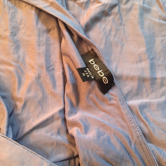 EUC lilac bebe tank top size M with open back - Picture 3 of 4